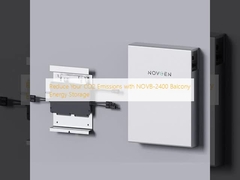 Riduci le tue emissioni di CO2 con NOVB-2400 Balcony Energy Storage