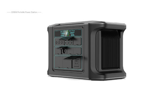 Centrale elettrica portatile rinnovabile 2200W Batteria LiFePO4 Immagazzinamento esterno di energia