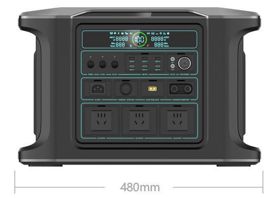 Stazione portatile bidirezionale di alimentazione a corrente alternata 2160Wh capacità della batteria con 15 uscite